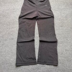 Y2K women's Nike flare leggings size medium black/purple